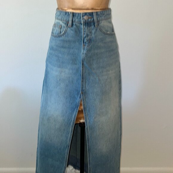 BDG Urban Outfitters Mandi A-Line Denim Maxi Skirt Size XS - Picture 5 of 16